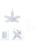 Mini Fan with white blades and adjustable extension for portable cooling solution.