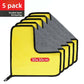 Car wash towel five-pack featuring double layer thickening and a size of 30x30cm for optimal surface cleaning.