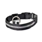 New LED Dog Collar with reflective stripes for added visibility and safety during nighttime walks.