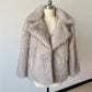 Fluffy Fox Fur Coat Women Loose Elegant Winter displayed on a mannequin against a neutral background.