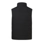 Back view of Smart Heating Vest in black, showcasing its sleek design and cozy features for warmth and comfort.