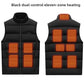 Smart Heating Vest featuring black dual-control with eleven-zone heating technology for ultimate comfort.